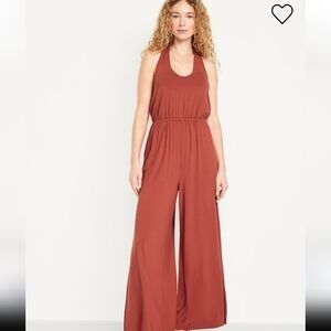 Old Navy Terracotta Waist- Defined HalterJumpsuit